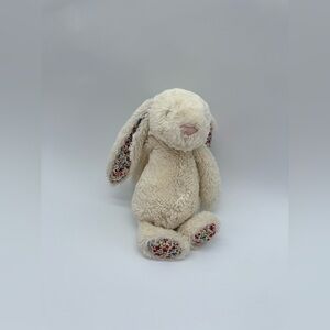 Jellycat Medium BLOSSOM CREAM BUNNY Floral 12 Soft Plush AUTHENTIC Retired EUC